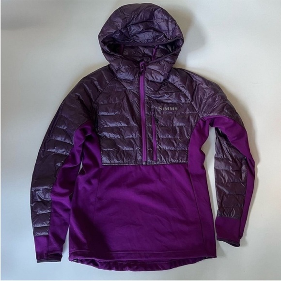 Simms Women’s ExStream BiComp Hooded Jacket Purple Size XS PrimaLoft - Picture 4 of 14